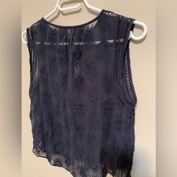 Rebecca Taylor Silk Sleeveless Blouse, size 6 - Picture 7 of 8